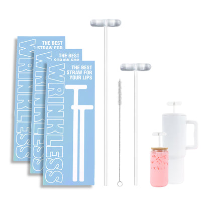 Anti-Wrinkle Glass Straws