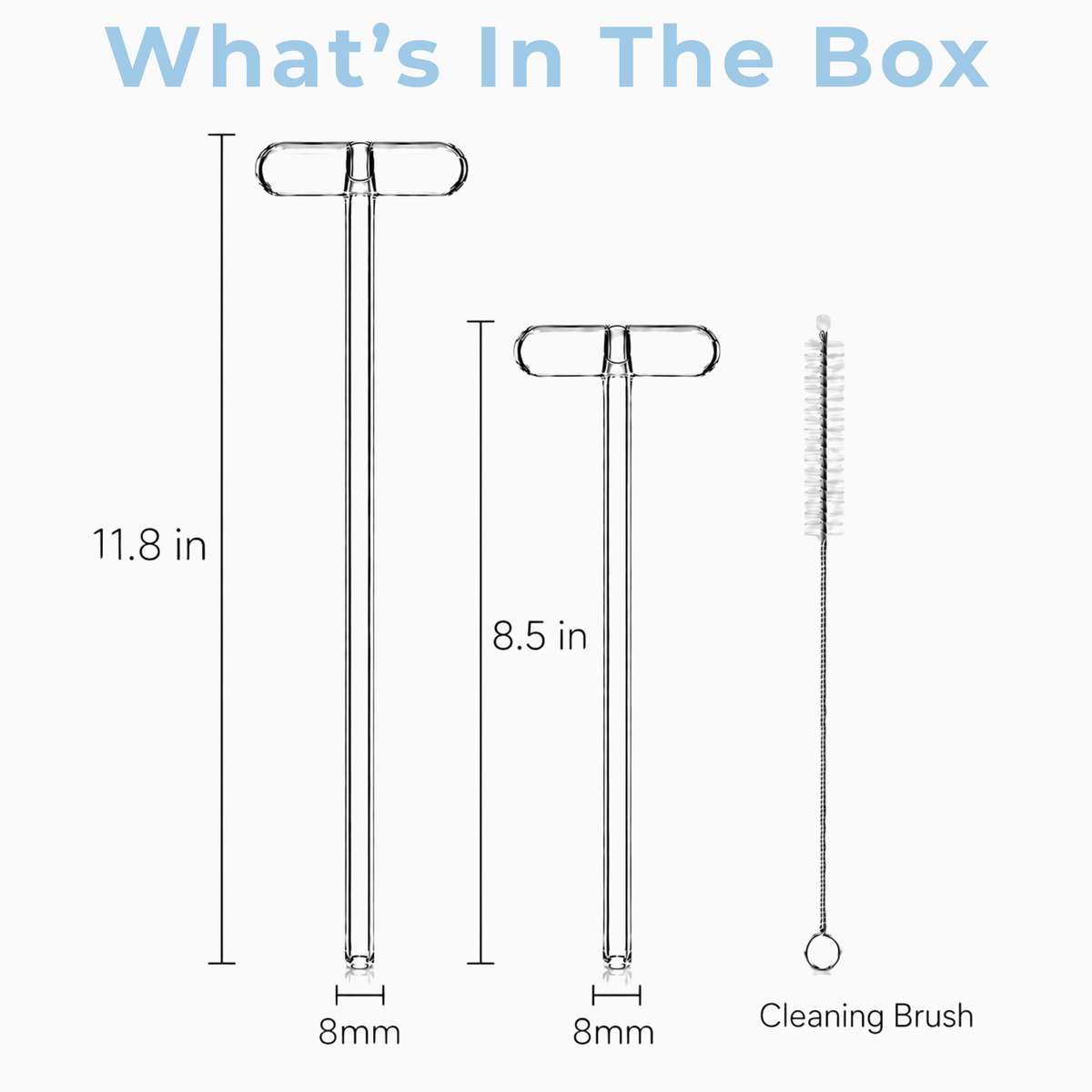 Anti-Wrinkle Glass Straw Set
